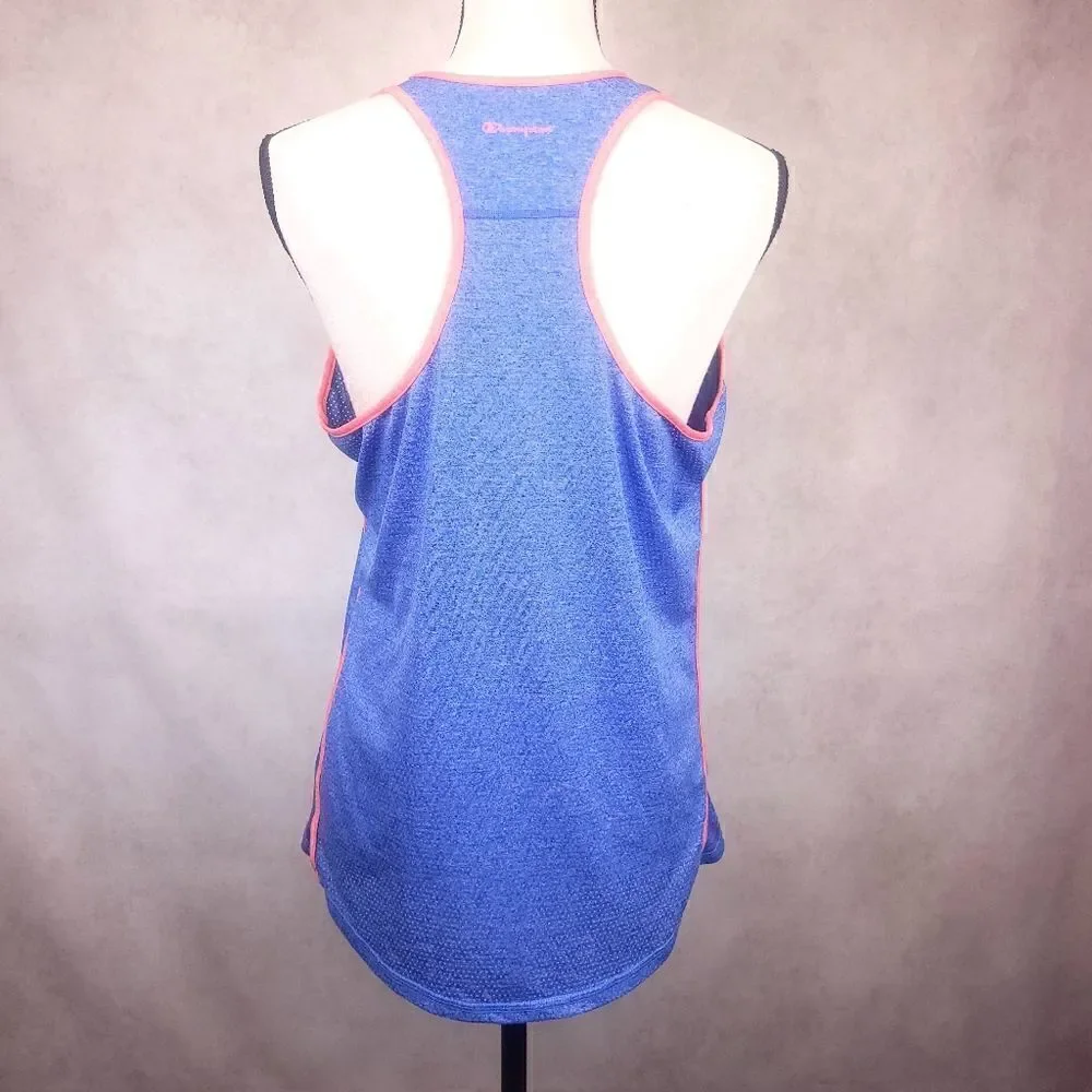 Champion Blue and Pink Racerback Tank Top Size L